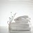 Toalha de Lavabo Dots Buddemeyer Luxus Branco e Bege 30x50cm - Imagem 1