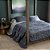Colcha King Atellani Buddemeyer Luxus Azul Teal - Imagem 1