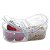 Marmita Fit 650 Ml Transparente Com Divisória e Tampa 18,4x10x6,2 Cm Nitron - Imagem 4