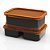 Marmita Fit Prática Tripla Potes Para Alimentos Com Tampa Potte 	AD0107 - Imagem 3