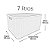 Caixa Organizadora Rattan Decorativa  C/ Tampa 7 Litros Rosa 25589PM Arqplast - Imagem 2