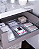 Organizador de Gavetas Diamond 22,5x15x5,2Cm Transparente 938 Paramount - Imagem 2