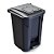 Lixeira Cesto 60 Litros Preta C/ Roda e Pedal Tampa 1 Click 25752PM Arqplast - Imagem 1