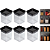 Kit 6 Mini Potes Hermético Empilhável Cozinha Temperos 180 ml, Paramount Cor:Preto - Imagem 1