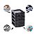 Gaveteiro Organizador Prático C/ 4 Gavetas Baixa Preto 44 Cm - Imagem 1
