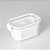 Pote Hermético Slim Com Cesto e Tampa Com Travas 630ml Branco 1767 Paramount - Imagem 3