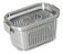 Pote Hermético Slim Com Cesto e Tampa Com Travas 630ml Cinza 1768 Paramount - Imagem 2