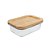 Pote Hermético Organizador  Multiuso 635ML Com Tampa Bambu 	POTE-013 Western - Imagem 1
