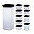 Kit 10 Potes Hermético Quadrado Lumini Black 480/1000/2200ML 1947 PARAMOUNT - Imagem 2