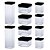 Kit 10 Potes Hermético Quadrado Lumini Black 480/1000/2200ML 1948 PARAMOUNT - Imagem 2