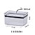 Kit 4 Potes Herméticos Retangular Lumini 580/1300/2600ML 1951  PARAMOUNT - Imagem 4