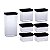 Kit 7 Potes Herméticos Organizador Black 580/1300/2600ML 1956  PARAMOUNT - Imagem 2