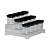 Kit 13 Porta Temperos Lumini Black Decorativo Organizador 2127 PARAMOUNT - Imagem 1