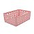 Cesto Organizador Decorativo Multiuso P 19X13,8X6,5Cm Rose USUAL 612 - Imagem 3