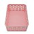 Cesto Organizador Decorativo Multiuso P 19X13,8X6,5Cm Rose USUAL 612 - Imagem 2