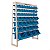 Kit Estante Gaveteiro Com 49 Gavetas Mistas Azul Presto WTEC  93016 - Imagem 1