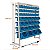 Kit Estante Gaveteiro Com 49 Gavetas Mistas Azul Presto WTEC  93016 - Imagem 3