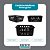 Kit 10 Cestos Multiuso Organizador Pequeno 16x12x6Cm  Preto 123Organizei - Imagem 3