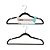 Conjunto Com Dois Cabide Aveludados Grande Preto 45 CM 	CB-729PT Western - Imagem 1