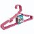 Cabide Infantil 5 Pçs Rosa Reforçado 28x14cm REF058 Trioplast - Imagem 2