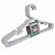 Cabide Infantil 5 Pçs Branco Reforçado 28x14cm REF059 Trioplast - Imagem 3