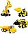 Kit 4 Tratores Escavadeira Miniatura Brinquedo Infantil Roma - Imagem 1