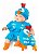 Galinha Pintadinha Boneca Vinil Mini Baby Com Acessório Roma 5604 - Imagem 1