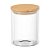 Porta Alimentos em Vidro 750Ml Com Tampa em Bambu 13CM UZ7005 UzUtil - Imagem 1