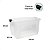 Kit 2 Caixa Organizadora Grande Multiuso Transparente 80L - Imagem 2
