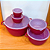 Kit 5 Vasilhas Plásticas Caçarola P/ Alimento C/ Tampa Bowl Vermelho Cozinha - Imagem 6