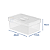 Organizador de Armário Média Transparente C/tampa 25x17x10Cm 502.012.001	 NITRON - Imagem 2