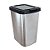 Lixeira Prática 9 Litros Prata Click Label 25462 Arqplast - Imagem 2