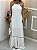 Vestido Longo Branco Elegance – Alças Finas e Recortes Sofisticados - Imagem 3