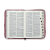Bíblia Nvi, Couro Soft, Letras De Jesus Em Vermelho, Rosa Acabamento Com Zíper..- - Imagem 4