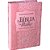 A Bíblia Da Mulher - Couro Sintético Rosa Claro Tamanho Médio Almeida Revista E Atualizada (Ara) - Imagem 1