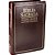 Bíblia Sagrada Letra Grande Com Harpa Cristã - Couro Sintético Marrom Nobre Almeida Revista E Corrigida (Arc) Com Letras Vermelhas - Imagem 1