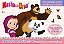 Masha E O Urso - Prancheta Colorir Com Adesivos - Imagem 1