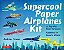 Supercool Paper Airplanes Kit: 12 Pop-Out Paper Airplanes Assembled In About A Minute: Kit Includes Instruction Book, Pre-Printed Planes & Catapult La-.. - Imagem 1