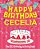 Happy Birthday Cecelia - The Big Birthday Activity Book: Personalized Children's Activity Book-.. - Imagem 1