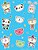 Sticker Album For Girls: 100 Plus Pages For Permanent Sticker Collection, Activity Book For Girls, Blue - 8.5 By 11-.. - Imagem 1