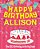 Happy Birthday Allison - The Big Birthday Activity Book: (Personalized Children's Activity Book)-.. - Imagem 1