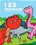123 Dinosaur Coloring Book: Perfect For Toddler Large Picture And Easy To Color-.. - Imagem 1