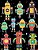 Robots Sticker Album For Boys: 100 Plus Pages For Permanent Sticker Collection, Activity Book For Boys Or Girls - 8.5 By 11-.. - Imagem 1