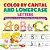 Color By Capital And Lowercase Letters - Writing Books For Kindergarten Children's Reading & Writing Books-.. - Imagem 1