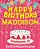 Happy Birthday Maddison - The Big Birthday Activity Book: Personalized Children's Activity Book-.. - Imagem 1