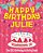 Happy Birthday Julie - The Big Birthday Activity Book: (Personalized Children's Activity Book)-.. - Imagem 1
