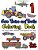 Cars, Trains And Trucks Coloring Book: Cars And Other Vehicles Coloring Book For Kids-.. - Imagem 1