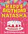 Happy Birthday Natasha - The Big Birthday Activity Book: Personalized Children's Activity Book-.. - Imagem 1