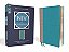 Niv Study Bible, Fully Revised Edition, Leathersoft, Teal/Gray, Red Letter, Comfort Print-.. - Imagem 1