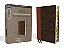 Niv, Personal Size Reference Bible, Large Print, Imitation Leather, Brown, Indexed, Red Letter Edition, Comfort Print-.. - Imagem 1
